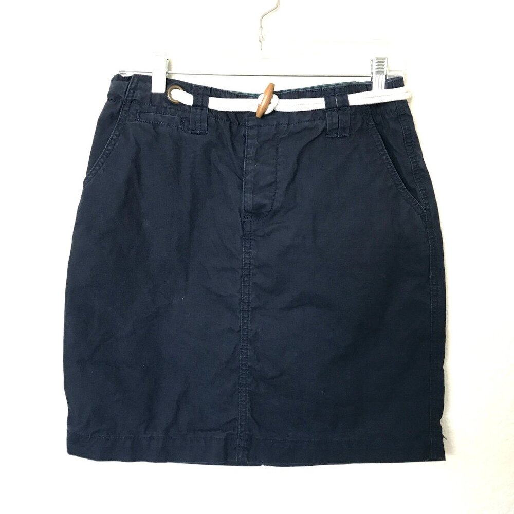 Daughters of the Liberation Anthropologie Navy Blue Cotton Mini Skirt